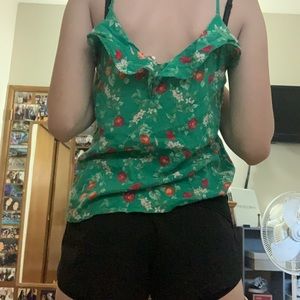 green flower tank